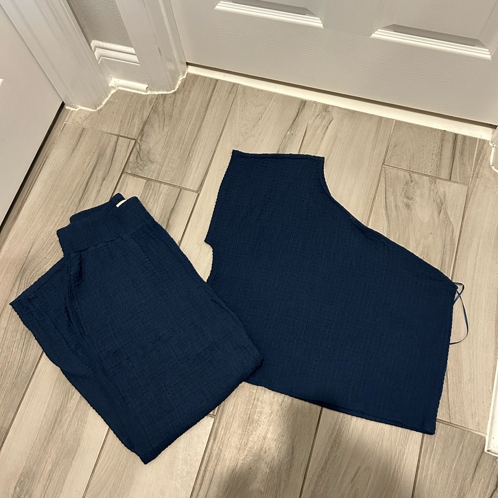 Free people beach set in navy